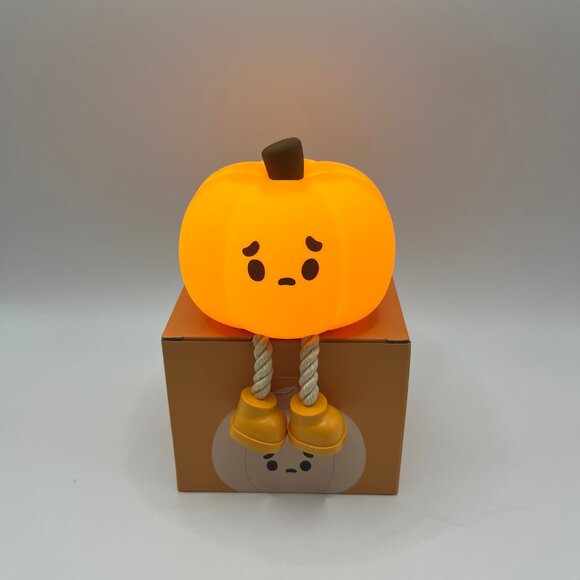 Pumpkin Night Light LED Lamp, Silicone Cute Sleep Companion Lamp - Picture 6 of 6